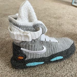 Back to the Future Knitted Slippers